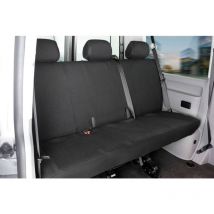 Housse de siège Transporter en tissu pour vw T6, banquette 3 places