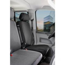 Housse de siège Transporter en tissu pour vw T6, siège avant simple