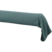 Housse de traversin L.185 cm double gaze de coton bleu canard - pepa 3