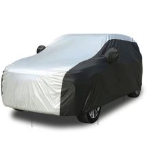 Tonchean - Housse de voiture imperméable, housse de voiture extérieure en coton avec fermeture éclair pour hayon, anti-UV, respirante, résistante à