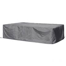 Housse d'extérieur pour ensemble de jardin, gris, rectangulaire, 260 cm x 200 cm x 80 cm - Perel