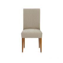Iperbriko - Housse élastique beige pour chaises - Assise 40-50 cm, dossier 40-55 cm