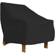 Promotion Housse Fauteuil Jardin Extérieur À Assise Profonde 210d Imperméable Couverture Pour Chaise Patio Anti Uv Anti-vent Avec Corde Ajustable,