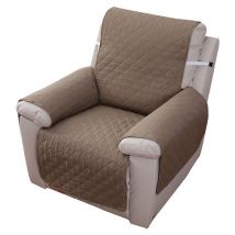 Housse Fauteuil Relax 1 Place, Housse de Canapé Protecteur Inclinable Imperméable pour Chambre (Kaki 55×200)
