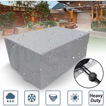 Dazzler - Housse imperméable en polyester Silver Garden (Argent 120x120x74),pour la protection des meubles d'intérieur et d'extérieur