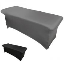 Vivezen - Housse intégrale extensible pour table - Gris