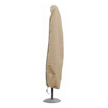 Green Club - Housse parasol droit h 185 cm x haut 25 cm x bas 40 cm Beige