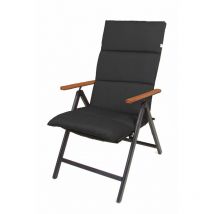 Coussin rembourré à dossier haut Rollstep - anthracite - coussin de chaise de jardin