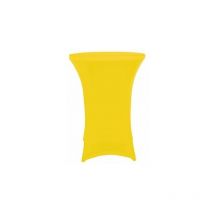 Perel - Housse - pour table mange debout - jaune