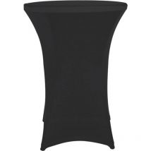 Perel - Standing table cover Housse de table de bar noir FP201