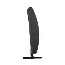 Proloisirs - Housse pour parasol deporte 4x4 avec tuteur - Gris