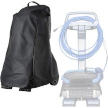 Fitags - Housse pour Robot de Piscine - Couverture Protection Nettoyeur Chariot Anti-poussière Pare-Soleil Imperméable, Le Noir 222642inch