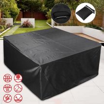 Mowze - Housse pour salon de jardin, housse de protection, housse de protection pour salon de jardin, imperméable, tissu Oxford imperméable
