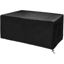 Housse pour salon de jardin,toutes dimensions,Housse pour ensembles de sièges rectangulaires,anti-pluie et anti-poussière,anti-UV,robuste 210D -Tissu