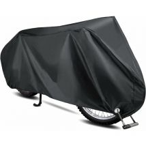 Housse Protection pour Moto Exterieur, Bicyclette Scooter Couverture Imperméable en Polyester(XL-200x70x110cm)