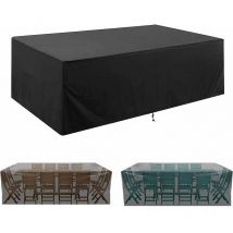 Housse Salon de Jardin, 210D Tissu Oxford Housse de Protection Housse de Meuble Exterieur, Bache Salon de Jardin Imperméable ​Résistance Au Vent