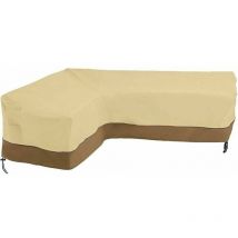 Alovez - Housse Salon de Jardin Angle, Housse de Canapé de Jardin en Forme de l, Housse Canapé d'angle de Jardin Imperméable Bache Salon de Jardin