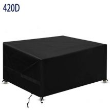 Lablanc - Housse Salon de Jardin, Housse De Protection Salon De Jardin Imperméable, Respirante, Coupe-Vent, Anti-UV, Housse Protection Oxford 420D