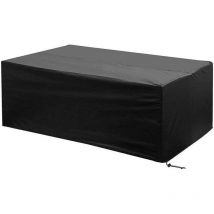 Largeight - Housse salon de jardin, Housse pour meubles de jardin 420D Oxford bâche rectangulaire meubles de jardin housse de table de jardin