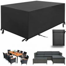 Jusch - Housse Salon de Jardin,Housse de Table Jardin,Couverture de Protection Meubles Bâche Salon, 420D Tissu Oxford Bache Table Exterieur