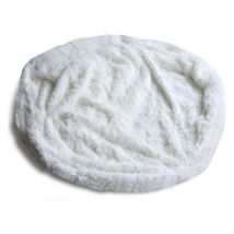 Bananair - Housse Seule Pouf Géant Fourrure - 180 cm - Banabag Blanc