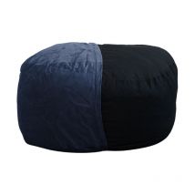 Bananair - Housse Seule Pouf Géant Microsuède - 140 cm - Banabag Bleu nuit