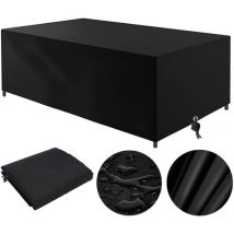 Houhence - Housse Table De Jardin 210D, Housse Salon De Jardin Exterieur 210x110x70cm Oxford Housse De Protection De Jardin Imperméable Au Vent