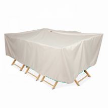 Cov'up - Housse table de jardin rectangulaire 240 x 130 cm taupe