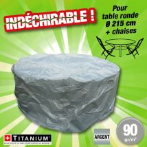 Outiror - housse protection indechirable table ronde & chaises