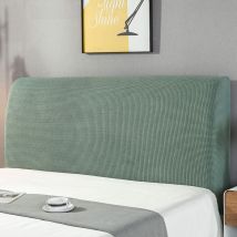 Housse Tete de lit(150m,vert),Housse de Protection de tête de lit Housse De Tête De Lit Lavable Anti-poussière Pack Complet 360 ° Gris 150cm Convient