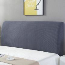 Housse Tete de lit,Housse de Protection de tête de lit Housse De Tête De Lit Lavable Anti-poussière Pack Complet 360 ° Gris 150cm Convient pour Une