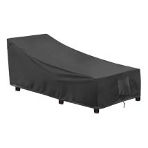 Housse Transat Jardin Exterieur, 600D Housse Transat Imperméable, Housse de Chaise Longue, Coupe-Vent, Anti-Pluie, Anti-Froid, Housse de Protection