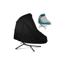 Largeight - Housse Transat Suspendu avec Fermeture Éclair, Housse Bain de Soleil Suspendu Iimperméable, Coupe-Vent, Anti-UV pour Balancelle de