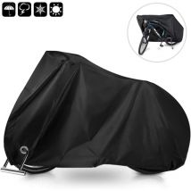 Rapanda - Housse Velo Exterieur Protection, Tissu Oxford 210D Epais Noir Bache Velo Exterieur avec Trou de Verrouillage & Sac de Rangement, 200 x 110