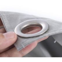 Livedeco - Housse Vide Pouf Géant xl Imperméable Extérieur Outdoor Gris iron raw BiG52