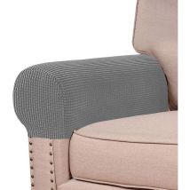 Housses d'accoudoirs extensibles pour chaises et canapés, housses d'accoudoirs de canapé en jacquard Spandex, protection antidérapante pour meubles,