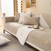 Sinbinta - Housse de canapé 1/2/3/4 places, en forme de l, housse de canapé d'angle, universelle, antidérapante, solide, structurée, ultra