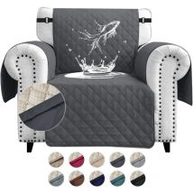 Tigrezy - Housses de Canapé Impermeable avec Accoudoirs 1 Place Antidérapante Épaissi Pas Besoin de Laver la Housse de Canapé avec Poches Latérales
