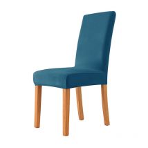 Housses de chaise en velours extensible pour chaises de salle à manger Lot de 2 housses de chaise de salle à manger amovibles en velours Housses de