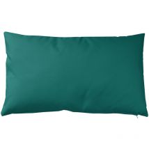 Housse de coussin extérieur avec zip Bleu Paon 30x50 cm