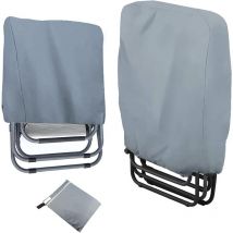 Kcvv - Fundas para sillas de jardín, impermeables, resistentes al viento y a los rayos uv, de alta resistencia, de tela Oxford 210D con bolsa de