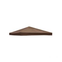 Housses de rechange pour auvent de tonnelle , tissu polyester imperméable 300D, pour cadre de véranda d'été, terrasse(Brun)