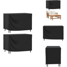 Housses de salon de jardin 2 pcs 140x70x90 cm imperméable 420D - Housse De Salon De Jardin - Housses De Salon De Jardin - Housse De Meubles De Jardin