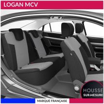 Housses de siège sur mesure pour logan mcv 5 et 7 places (09/2006 à 12/2013) Housse Voiture / Auto d'intérieur Jeu complet
