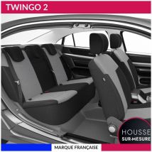 Autosweet - Housses de siège sur mesure pour twingo 2 (07/2007 à 12/2014) Housse Voiture / Auto d'intérieur Jeu complet en tissu