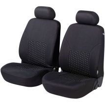 Housses de sièges DotSpot gris noir Premium pour deux sièges avant