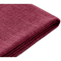 Lisa Design - Housses en velours texturé pour canapé calgary d'angle 3 places + 1 pouf - prune