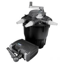 Système de filtration complet pour bassin avec pompe et filtration jusqu'à 12000 litres