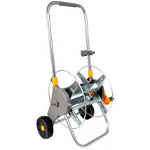 Hozelock - Dévidoir Chariot Métal Pro 60 m Non Équipé : Dévidoir sur Roues 60M, Stable, Robuste avec son Tambour Métallique, Poignée de Traction
