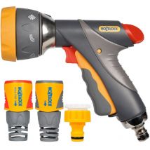 Hozelock - Kit Básico Pistola Pulverizadora Multi Spray pro + Racores Plus 15mm